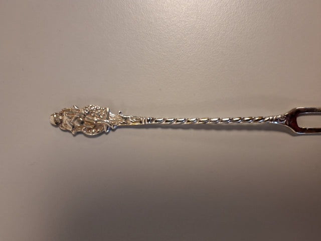 Sølv ostehøvl og pålægsgaffel